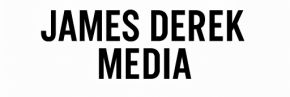 James Derek Media logo featuring bold JD initials inside a black square outline with the words “James Derek Media” below in clean, modern text